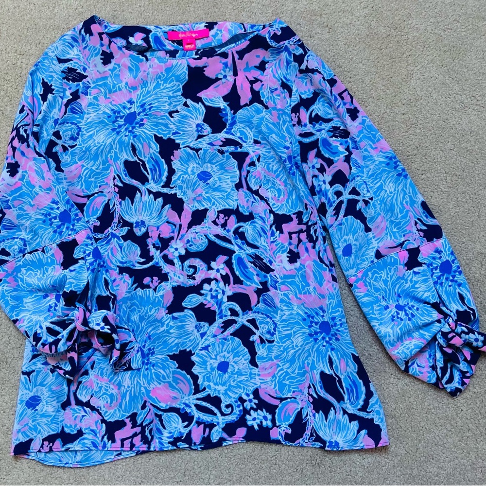 Women’s Lilly Pulitzer silk Langston top